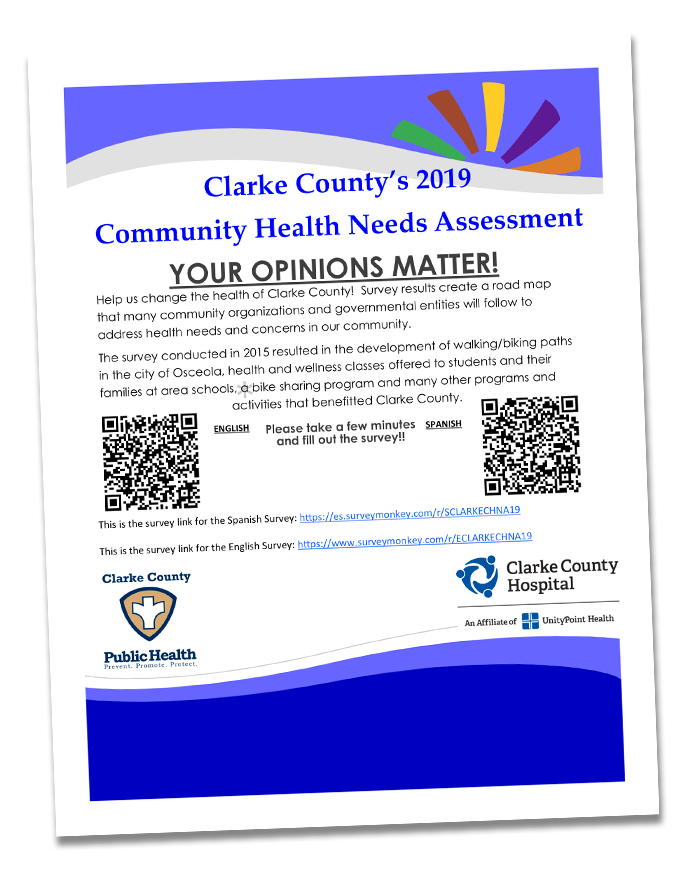 Call To Action Clarke County Health Needs Assessment Survey The City