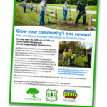 flyer about tree canopy workshop in osceola iowa