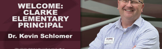 Clarke Welcomes New Elementary Principal, Dr. Kevin Schlomer
