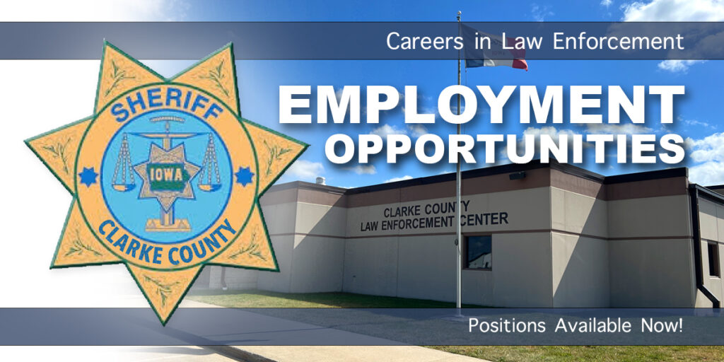 law enforcement jobs in clarke county iowa