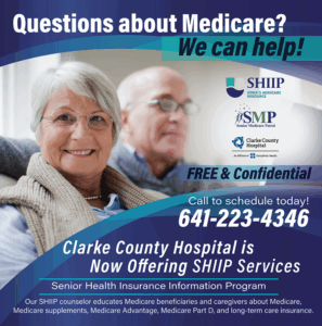 SHIIP Medicare Counseling Available at Clarke County Hospital