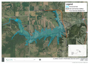 clarke county reservoir map