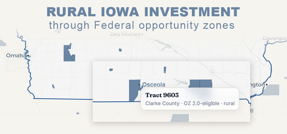 opportunity zone iowa tax incentives for development